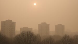 Замърсяване с фини прахови частици в Русе през март 2025 година