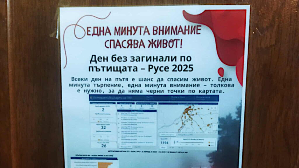 Ученици от ПГДВА „Йосиф Вондрак“ почетоха жертвите на ПТП