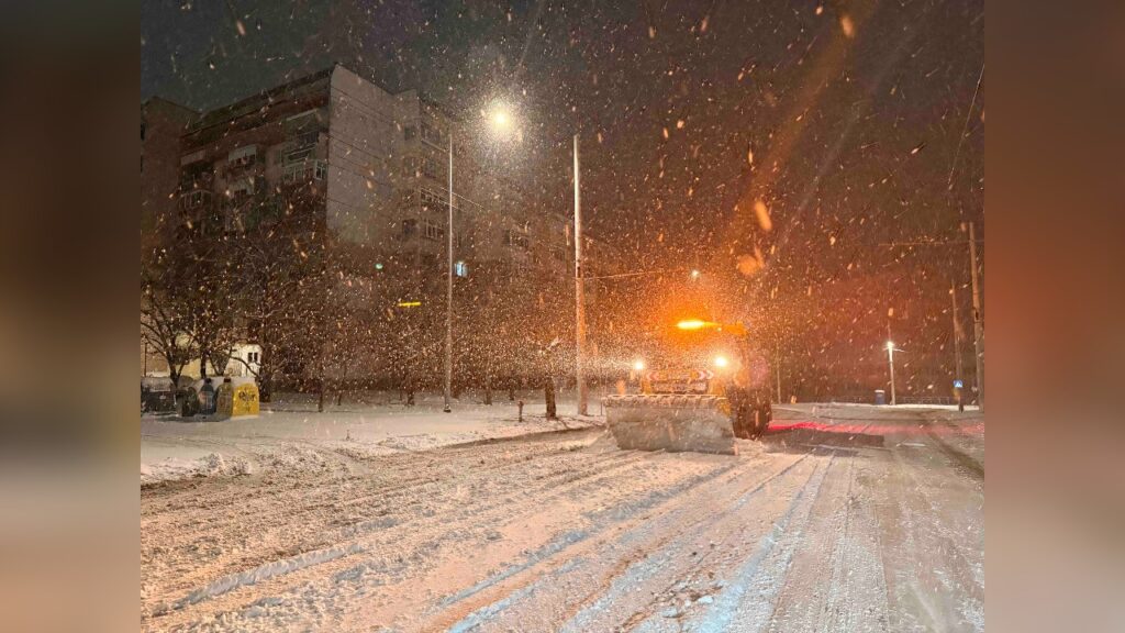 Снегопочистване в Русе