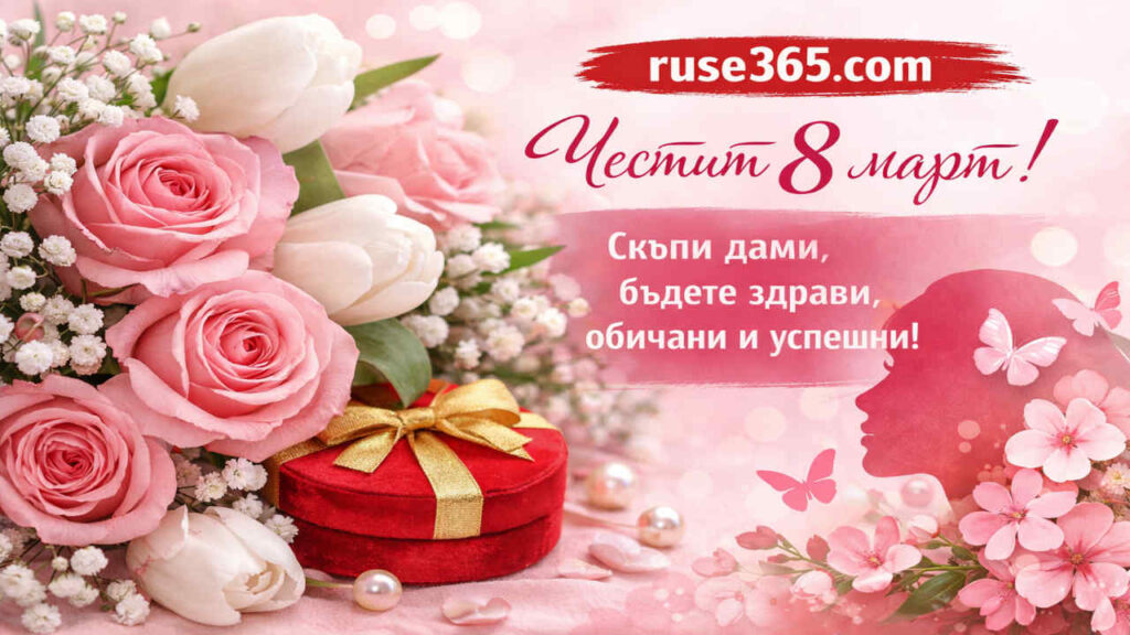 Снимка картичка за 8-ми март.