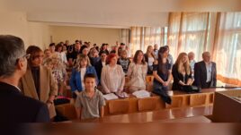 Филиалът на Русенския университет в Разград по време на откриването на учебната година.
