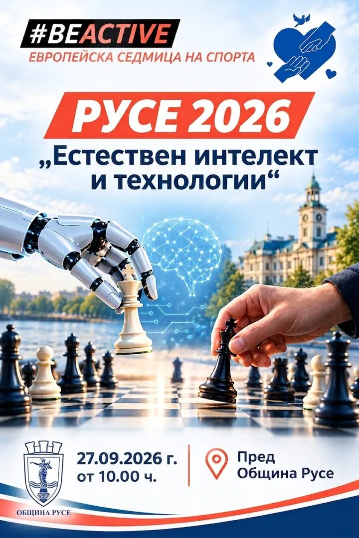 Шахматен робот ще участва в демонстрационен сеанс на площада пред Община Русе.