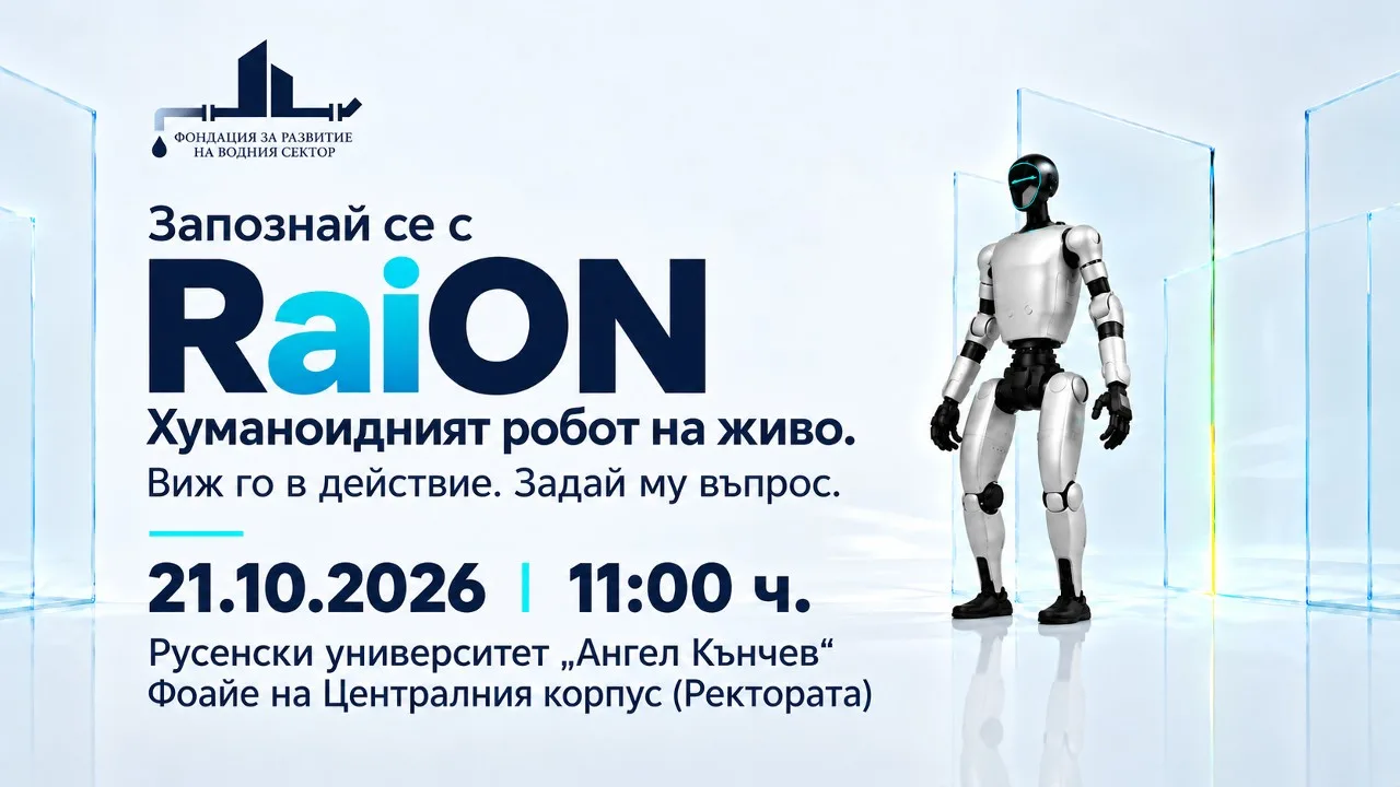 Хуманоидния робот RaiON идва Русенския университет