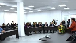 Откриването на студентската конференция в Русе.