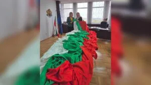 Националният флаг води факелно шествие в Разград