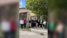 Областният управител Айлин Башева и служители на Областна администрация Разград