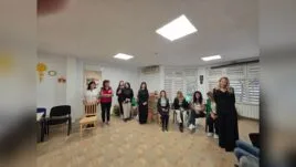 Областният управител Айлин Башева и служители на Областна администрация Разград