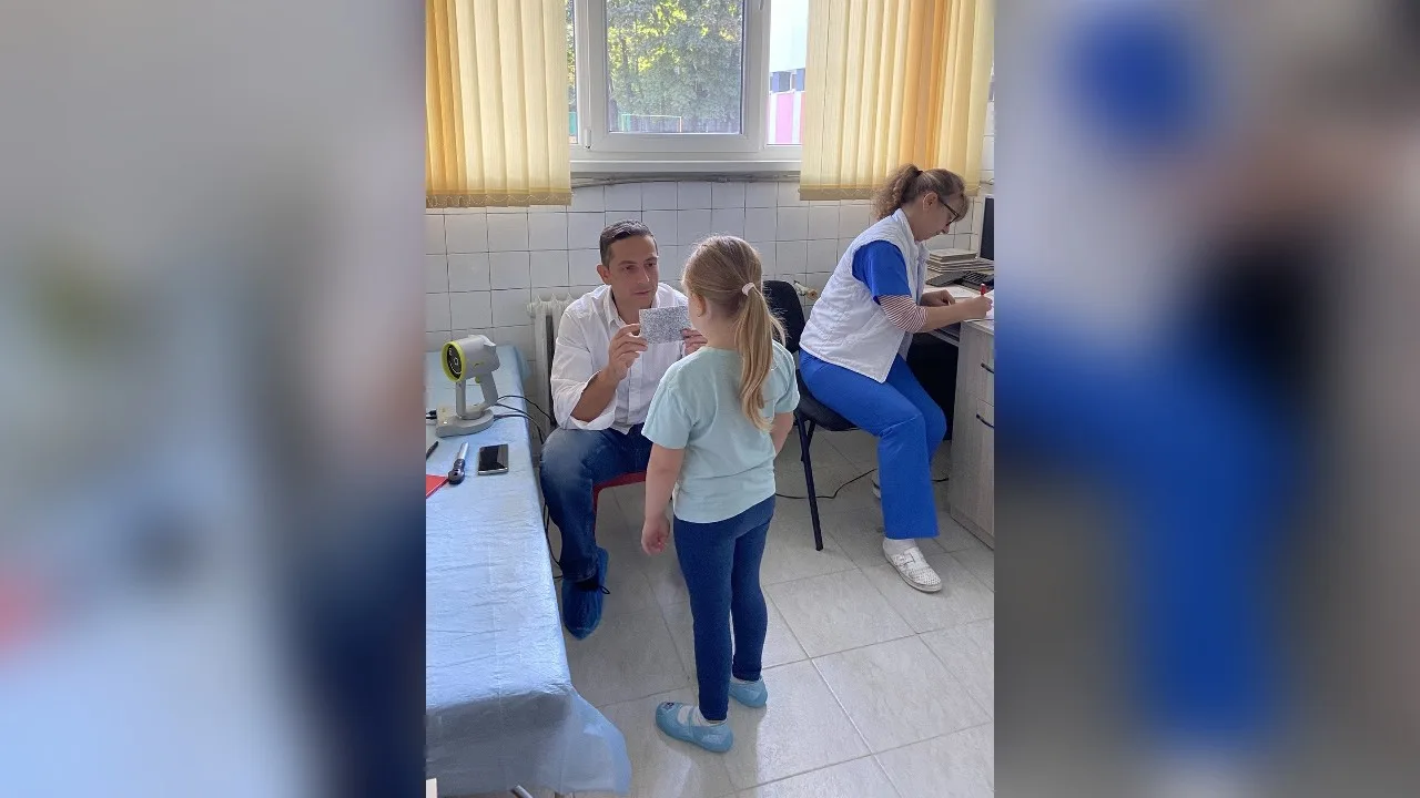Очен преглед на дете в детска градина